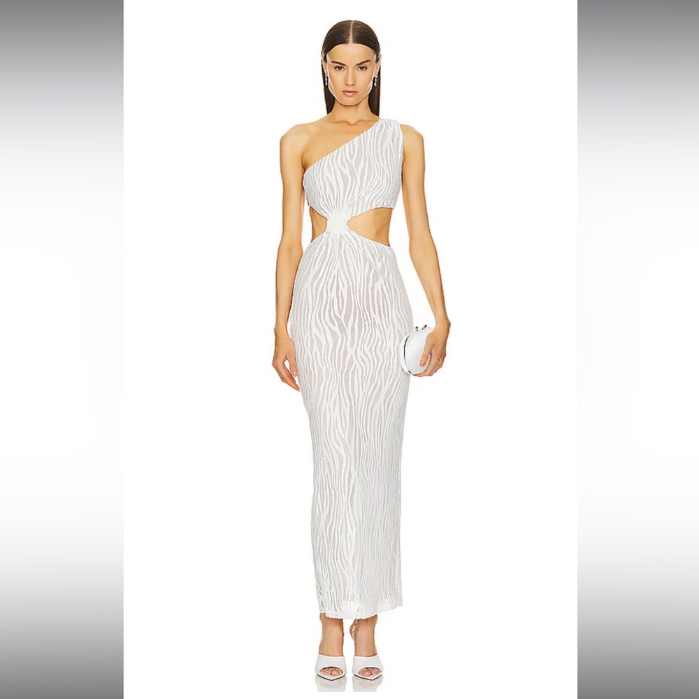 Michael Costello Caroline Maxi Dress Ivory